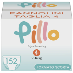 Pillo Taglia 4 - 9/14 Kg 152 Pz (4 pacchi) - Pannolini Enjoy