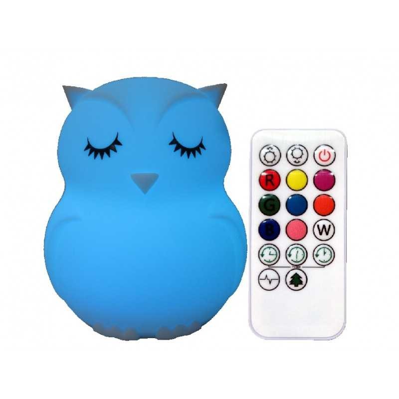 Simply For Kids - Lampada Silicone Cambia Colore - Gufo