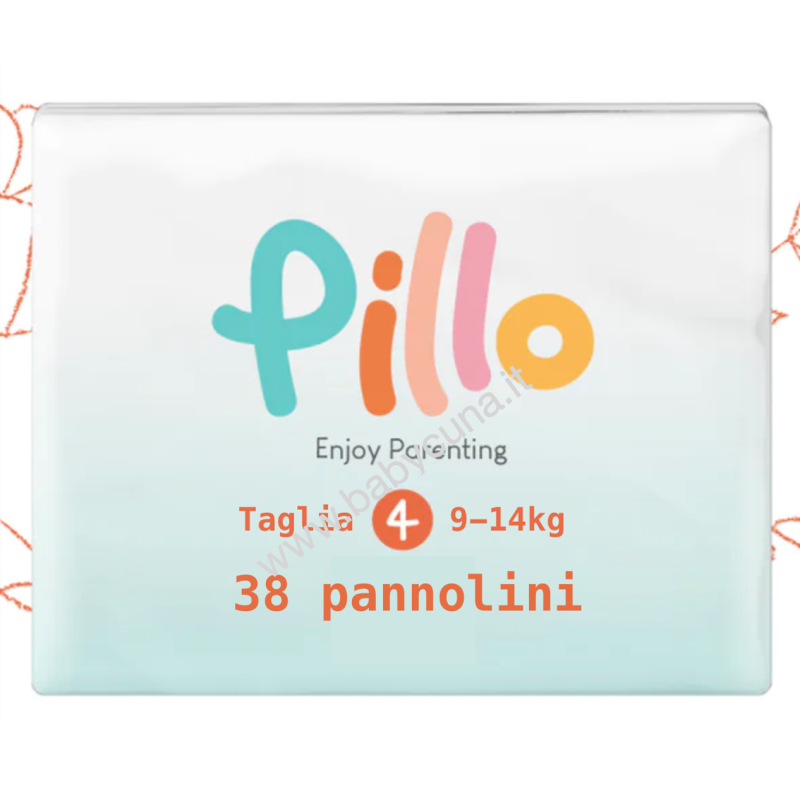 Pillo Taglia 4 - 9/14 Kg 38 Pz - Pannolini Enjoy