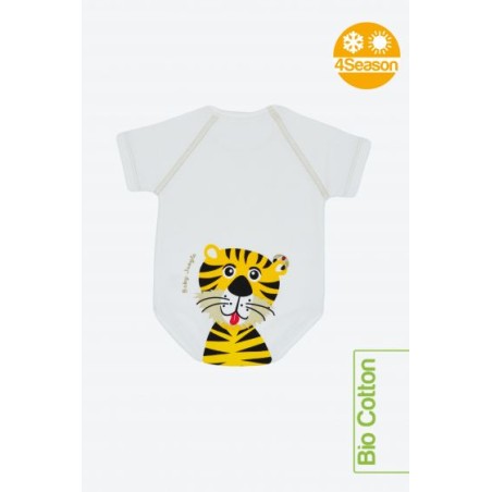 J Body 0-36 mesi - Bio Cotton 4Season - Mezza manica - Tigre