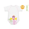 J Body 0-36 mesi - Bio Cotton 4Season - Mezza manica - Dinosauro Rosa