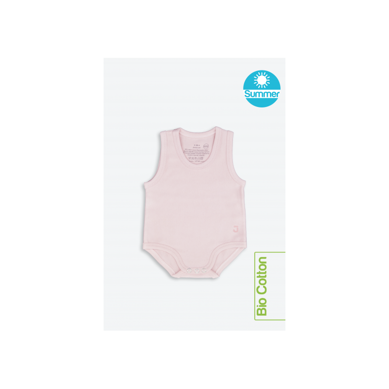 J Body 0-36 mesi - Bio Cotton Summer - Smanicato Rosa