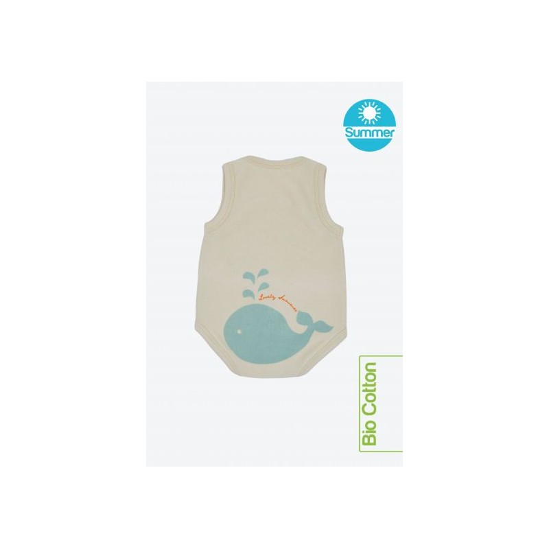 J Body 0-36 mesi - Bio Cotton Summer - Smanicato Balena