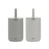 Kiokids - Set 2 Bicchieri 180 ml in Silicone - Grigio