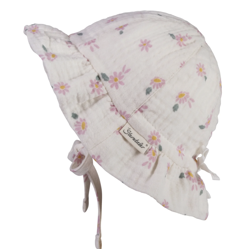 Sterntaler - Cappellino stampato Margherite - Ecru