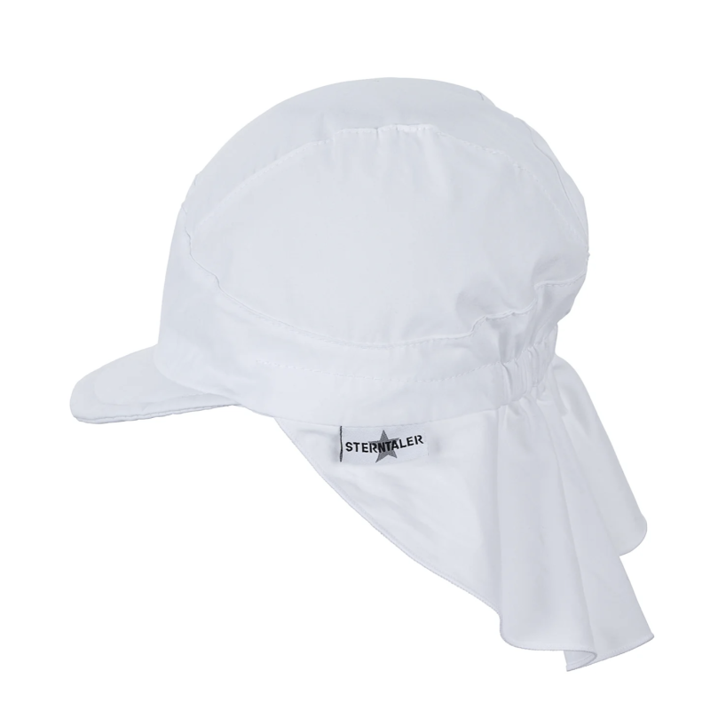 Sterntaler - Cappellino con Visiera e Flapper - Bianco