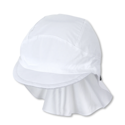 Sterntaler - Cappellino con Visiera e Flapper - Bianco