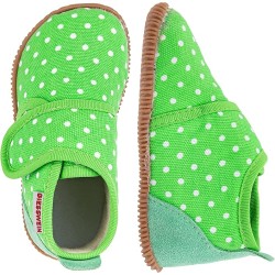 GIESSWEIN - Pantofola Slim Fit - 100% Cotone - Verde pois