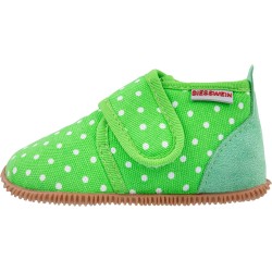 GIESSWEIN - Pantofola Slim Fit - 100% Cotone - Verde pois