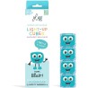 Glo Pals - Cubi luminosi Blair - Azzurro - Set da 4 - Adatto da 3 anni - 100% Plastica Riciclata