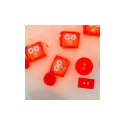 Glo Pals - Cubi luminosi Sammy - Rosso - Set da 4 - Adatto da 3 anni - 100% Plastica Riciclata