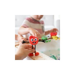 Glo Pals - Set personaggio Sammy - con 2 cubi inclusi - Rosso - Adatto da 3 anni - 100% Plastica Riciclata