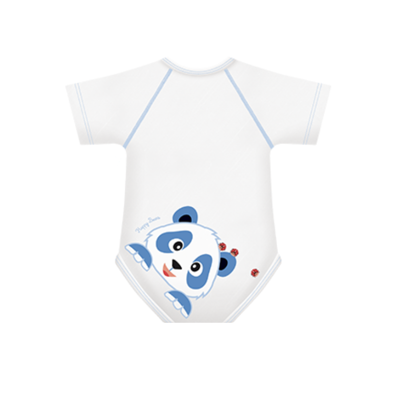 J Body 0-36 mesi - Cotton Bio Warm - mezza manica - Panda