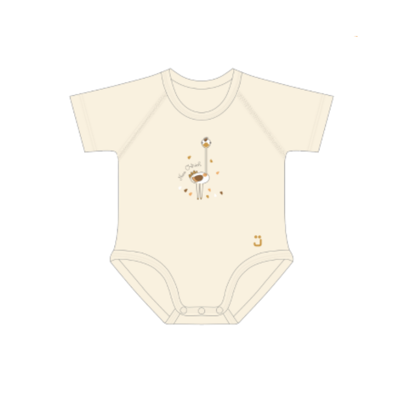 J Body 0-36 mesi - Bio Cotton 4Season - Mezza manica - Struzzo