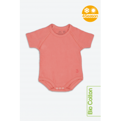 J Body 0-36 mesi - Bio Cotton 4Season - Mezza manica - Corallo