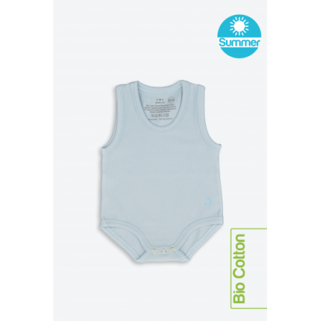 J Body 0-36 mesi - Bio Cotton Summer - Smanicato Azzurro