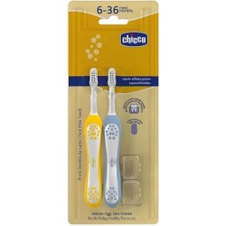 Chicco - 2 Spazzolini da denti 6-36 m