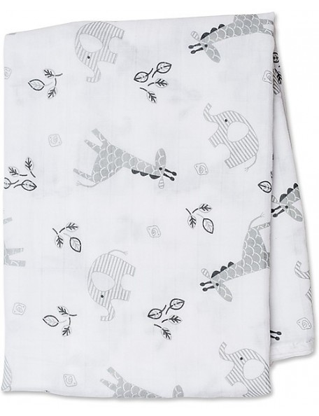 Lulujo Baby  Copertina Swaddle 120 x 120 cm, Afrique - 100% mussola di cotone