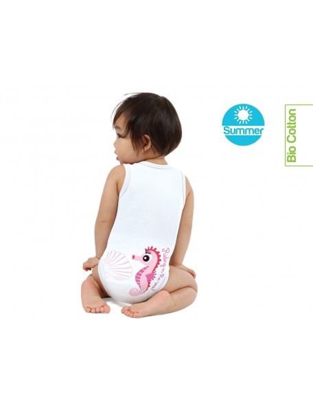 J Body - 0-36 mesi  - Bio Cotton Summer - Smanicato Cavalluccio Marino