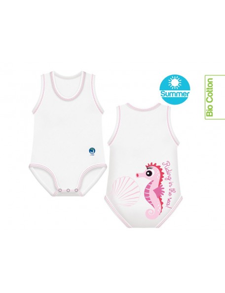 J Body - 0-36 mesi  - Bio Cotton Summer - Smanicato Cavalluccio Marino