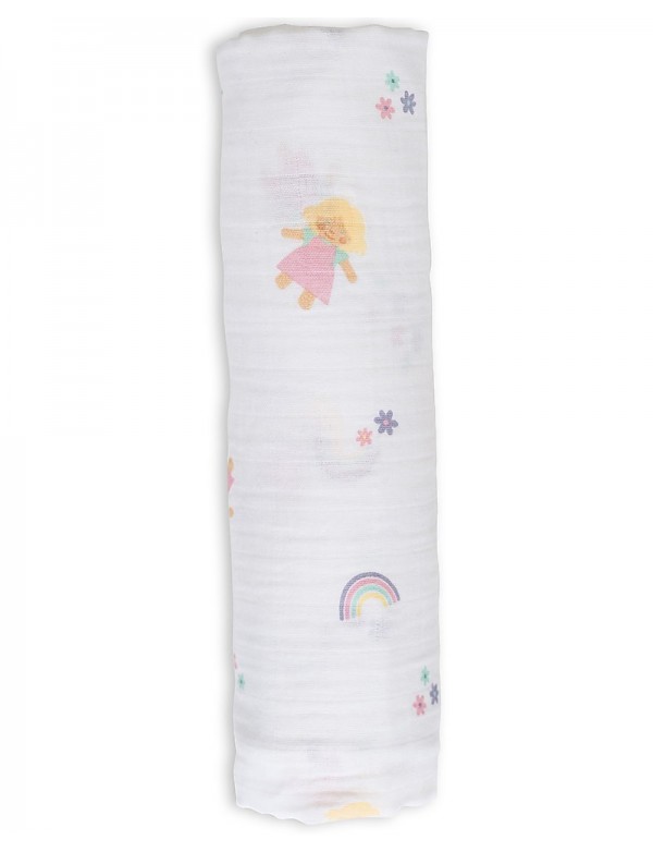 Lulujo Baby  - Copertina Swaddle 120 x 120 cm Lulu - 100% mussola di cotone