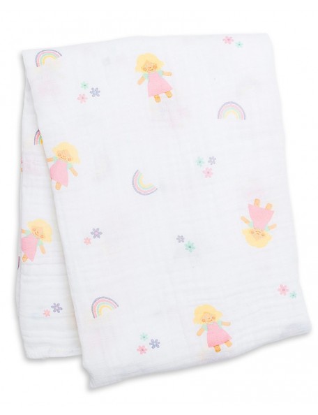 Lulujo Baby  - Copertina Swaddle 120 x 120 cm Lulu - 100% mussola di cotone