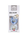 Bibs Colour - Set 2 Succhietti - 0-6M - Celeste/Nuvola