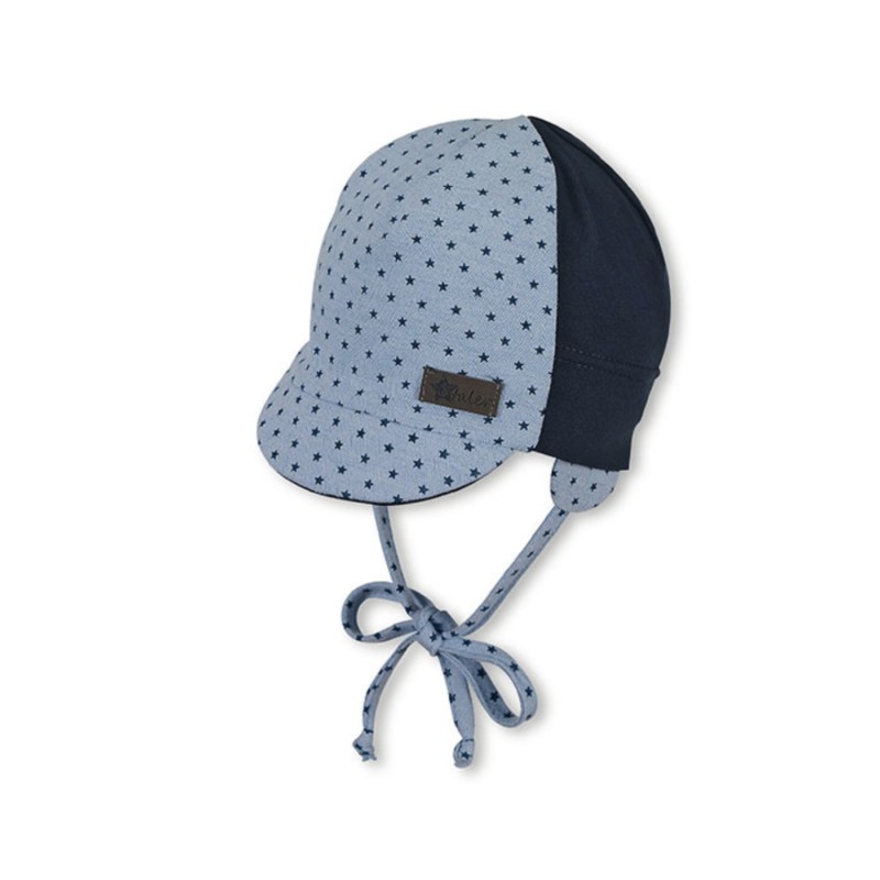 Sterntaler - Cappellino con visiera azzurro stelline/Blu