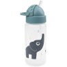 Donebydeer - Borraccia con cannuccia di silicone - Elphee Blue - 350 ml