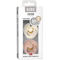 Bibs Color - Set 2 Succhietti - 0-6M - Ivory/Blush