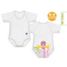 J Body 0-36 mesi - Bio Cotton 4Season - Mezza manica - Dinosauro Rosa