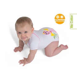 J Body 0-36 mesi - Bio Cotton 4Season - Mezza manica - Dinosauro Rosa