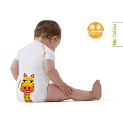 J Body 0-36 mesi - Bio Cotton 4Season - Mezza manica - Giraffa