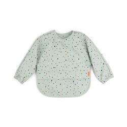 Donebydeer - Bavaglio a Maniche Lunghe Impermeabile con Tasca - Happy Dots - Verde