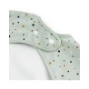 Donebydeer - Bavaglio a Maniche Lunghe Impermeabile con Tasca - Happy Dots - Verde