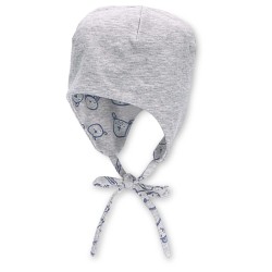 Sterntaler - Cappellino Reversibile con laccetto - Grigio Stampa Orsetti