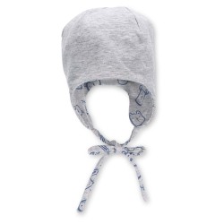 Sterntaler - Cappellino Reversibile con laccetto - Grigio Stampa Orsetti