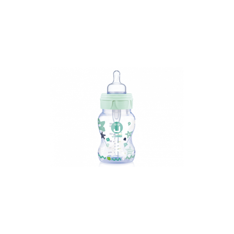 J BIMBI - Biberon Trendy 160 ml - Verde Acqua