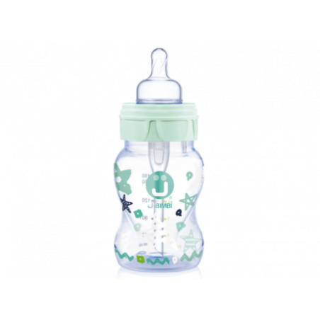 J BIMBI - Biberon Trendy 160 ml - Verde Acqua